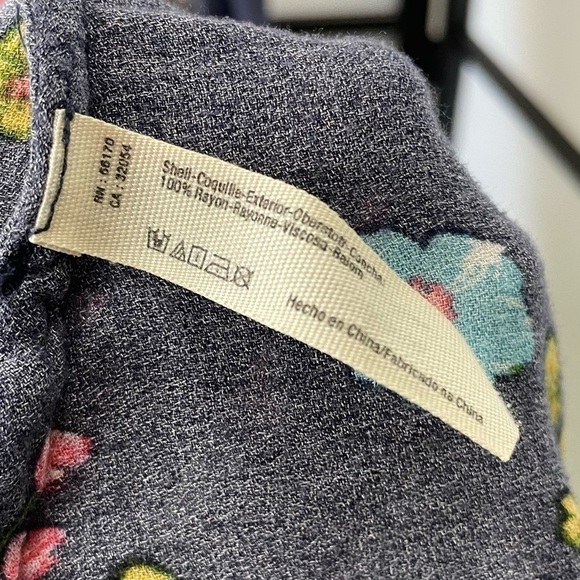 [S] Free People Navy Blue & Pink Softest Floral Maxi Dress Loungewear - Picture 12 of 13